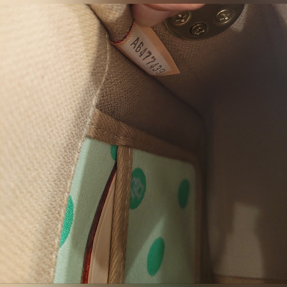 Dooney & Bourke Vintage East/West Flap  Green Mini Bubbles USA - Picture 10 of 14